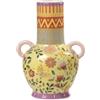 PABEN Vaso Decorativo Motivo con Fiori e Farfalle in Ceramica Vaso da Interno (1) H. cm. 30,2