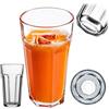 KADAX Bicchieri grandi da 635 ml, 1 pezzo, bicchieri da acqua in vetro, bicchieri per acqua, succhi di frutta, cocktail e bibite, bicchieri da caffè, acqua, bicchiere