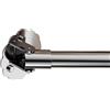 GOUZIBHD Bastone per Tende, Binario per Tende Regolabile, Supporto Girevole in Acciaio Inox a 180° per Asta Doccia, Asta per Tende a Parete Angolata, Binario a Soffitto per Bagno(Size:55-75cm,Color:a)