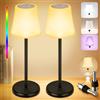 VIIIVA Lampada da tavolo a LED ricaricabile, lampada per bottiglie con attacco LED, 7 modalità di luce regolabile, 5200mAh lampada per bottiglie dimmerabile, controllo touch, lampada da tavolo senza fili per