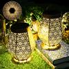 OUILA Lanterna solare per esterni, 2 lampadine a LED solari da giardino, IP65, impermeabili, da appendere, per esterni, giardino, balcone, esterno, terrazze, ecc