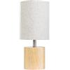 ARTE LAMP Lampada da comodino - lampada da scrivania - lampada touch a LED con cavo e paralume in tessuto per soggiorno e camera da letto