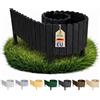 Floranica Bordo Giardino Flessibile 10 x 200 cm Nero Bordi Aiuole Legno Rollborder Bordura per Giardino Palizzata