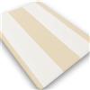 Generico Tenda Sole Strisce Esterno Balcone Terrazzo Veranda Gazebo Portico con Anelli e Ganci per Applicazione, Resistente e Lavabile, 100% Poliestere Durevole, Tinta Righe (Beige_Bianco, 145x250)