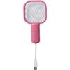 Generico Electric Fly Swatter, Racket Swatter a mosca elettrica, Racket Zapper a mosca portatile, Trappola a maglie di sicurezza a 5 strati con luce a LED attrattiva, catcher lampada per il campeggio del patio