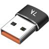 LiRRvb Convertitori portatili da USB tipo C a maschio in metallo Capacità di ricarica rapida Trasferimento dati ad alta velocità Compatibilità universale Convertitori da femmina a maschio di tipo C