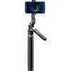 Bewinner Treppiede Allungabile per Selfie Stick da 70,87 Pollici con Telecomando, Supporto per Telefono e Action Cam Ruotabile a 360°, Monopiede Vlog in Lega di Alluminio per Video di