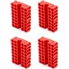 QWORK Scatola porta punte a vite, confezione da 4, 33 fori esagonali con forte base magnetica