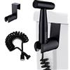 ABSOK Bidet Handbrause Set Edelstahl Handheld Bidet Sprayer für Toilette Schwarz Handbrause mit 3,1m Schlauch