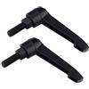 ANSIEDIO Viti Maniglia di Serraggio, Maniglie a Leva di Bloccaggio,Manico Regolabile di Filettatura Esterna M12*40mm,2 pcs