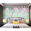 songqians Carta Da Parati 3D Fiori E Uccelli Di Magnolia Rosa Dipinti A Mano Fotomurali Murale Decorazione Sfondo Custom Wallpaper -318428 430x300cm