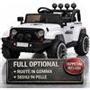 TOYSCAR Macchina Elettrica Per Bambini Fuoristrada Adventure Full Optional TAPPETINI e RUOTE IN GOMMA Auto Elettrica Per Bambini Telecomandata Sedile In Pelle Porte Apribili Doppio Motore12V