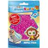 CRAZE-CSB Splash Beadys per Bambini, Confezione Rosa 400 Pezzi, Fai da Te, d'Acqua Senza Ferro, Perline di Colla di Ricarica, 11607, Singolo, Colore, 2 x 10.5 x 16 cm