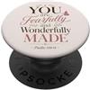 Grace And Glory Studio Salmo spaventosamente e meravigliosamente fatto 139:14 Fede PopSockets PopGrip Adesivo