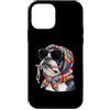 Vintage Retro Knitting Cute Lover Women Custodia per iPhone 12 mini Boston Terrier, filo quadrato all'uncinetto per cani Bostie Granny