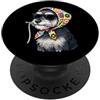 Vintage Retro Knitting Gifts Filato quadrato per uncinetto Granny Dog Schnauzer in miniatura PopSockets PopGrip Adesivo