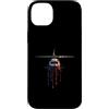 Paint Dripping Patriotic 4th of July US Custodia per iPhone 14 Plus Elicottero Pilota Aviazione Bandiera Americana USA Drip Graffiti