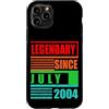 Lustige Geburtstagssprüche zum 22. B-Day Custodia per iPhone 11 Pro 22° compleanno leggendario dal luglio 2004 frase di compleanno