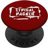 Ethical Hacker Cybersecurity Computer Pr Hacker etico Cybersecurity Programmazione computer Rock PopSockets PopGrip Adesivo