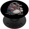 Vintage Retro Knitting Cute Lover Women Platypus Animal Granny - Filato quadrato per uncinetto, per amanti dell'uncinetto PopSockets PopGrip Adesivo