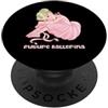 FUTURE BALLERINA PRESENTS Future Ballerina Ballerina Danza Ragazza Carino Bambini Danza Ballerina Ballerina PopSockets PopGrip Adesivo