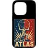 Mythology Atlas Titan Cosmic Strength He Custodia per iPhone 15 Pro Atlante cosmico Titano greco Holding Stars Sky