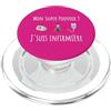 Cadeau Infirmière Hôpital Femme Aide-Soi Infermiera Umorismo Il mio Super Potere Eroe Salvare la Vita PopSockets PopGrip per MagSafe