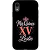 Mis Quince Leslie Tees Custodia per iPhone XR Mis Quince Leslie 15 Quinceanera Messicano Compleanno XV Festa