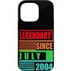 Lustige Geburtstagssprüche zum 22. B-Day Custodia per iPhone 13 Pro 22° compleanno leggendario dal luglio 2004 frase di compleanno