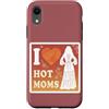 Modernes Damen t-shirt Herren Geburtstag Custodia per iPhone XR I Love Hot Moms Boho T-Shirt Uomo Donna Frase Divertente