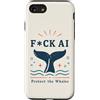 Nature Before Bots Custodia per iPhone SE (2020) / 7/8 Umorismo retrò da attivista oceanico contro la protesta contro le balene