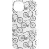 Mint Violet Designs Custodia per iPhone 14 Plus Design a tema ciclismo con arte minimalista della bicicletta