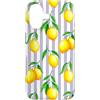 Preposh Custodia per iPhone 17 Estate Estetica Preppy Strisce Lavanda Bianco Limone