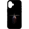 Paint Dripping Patriotic 4th of July US Custodia per iPhone 16 Elicottero Pilota Aviazione Bandiera Americana USA Drip Graffiti