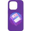 Retro PC Computer 80s Vaporwave Memorabi Custodia per iPhone 15 Pro Vaporwave 80s Memorabilia Retro 3.5 Floppy Disc