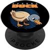 Duck Breeds Waterfowl Animal Cute Ducks Anatre della Sassonia dei cartoni animati per amanti degli animali PopSockets PopGrip Adesivo