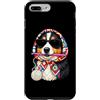 Vintage Retro Knitting Cute Lover Women Custodia per iPhone 7 Plus/8 Plus Filato quadrato per uncinetto Australian Shepherd Dog Aussie Granny