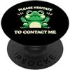 SilentPancake Rana sarcastica dito medio umorismo introverso PopSockets PopGrip Adesivo