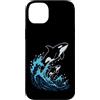 Orca Whale Gifts Co Custodia per iPhone 14 Plus Orca, balena, oceano, fauna selvatica, design con animali marini