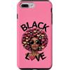 Storia nera Life Tee Co Custodia per iPhone 7 Plus/8 Plus Capelli afro neri della regina dell'amore
