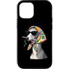 Vintage Retro Knitting Cute Lover Women Custodia per iPhone 12/12 Pro Greyhound Italian Greyhound Granny, filato quadrato all'uncinetto
