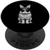 Rabbit Lover Designs for Rabbit Owners Coniglio fresco che indossa cappello coniglio bianco coniglietto pasquale PopSockets PopGrip Adesivo