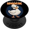 Duck Breeds Waterfowl Animal Cute Ducks Anatre crestate dei cartoni animati per amanti degli animali anatre carine PopSockets PopGrip Adesivo