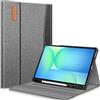FINTIE Custodia per Samsung Galaxy Tab S10 FE+ (Tab S10 FE Plus) 13.1 Pollici 2025 Tablet con Portapenna - [Multi-angli] Leggero Protettiva Cover con Tasca, Grigio