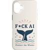 Nature Before Bots Custodia per iPhone 16 Plus Umorismo retrò da attivista oceanico contro la protesta contro le balene