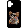 Vintage Retro Knitting Cute Lover Women Custodia per iPhone 16 Plus Papillon Dog Granny Square Crochet Yarn Crochet Lover