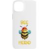 DJFoerster Design Custodia per iPhone 14 Plus apicoltore laborioso,ape, miele, vigili del fuoco, Bee Hero