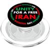 Woman Life Freedom Iran Unity For A Free Donna Vita Libertà Iran Unità per un Iran libero PopSockets PopGrip per MagSafe