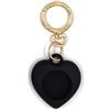 ROYALCOVER Custodia in silicone a forma di cuore per Apple Airtag (nero)