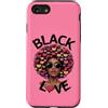 Storia nera Life Tee Co Custodia per iPhone SE (2020) / 7/8 Capelli afro neri della regina dell'amore